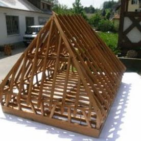 Modell eines Dachstuhls